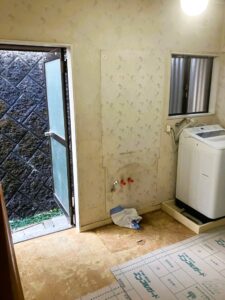 洗面台を取外しました